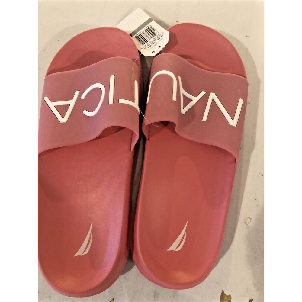 NEW Nautica slides Women’s size 9 Salmon Sandal Beach pool indoor outdoor
